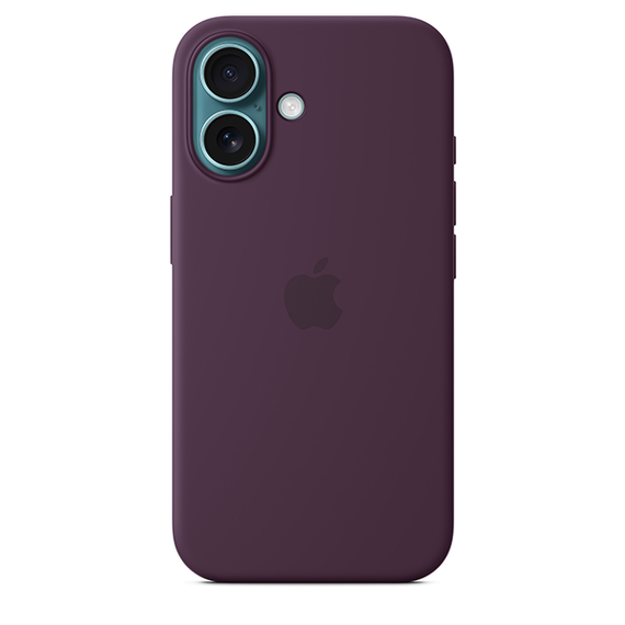 Чехол Apple iPhone 16 Silicone Case with MagSafe Plum MYY43
