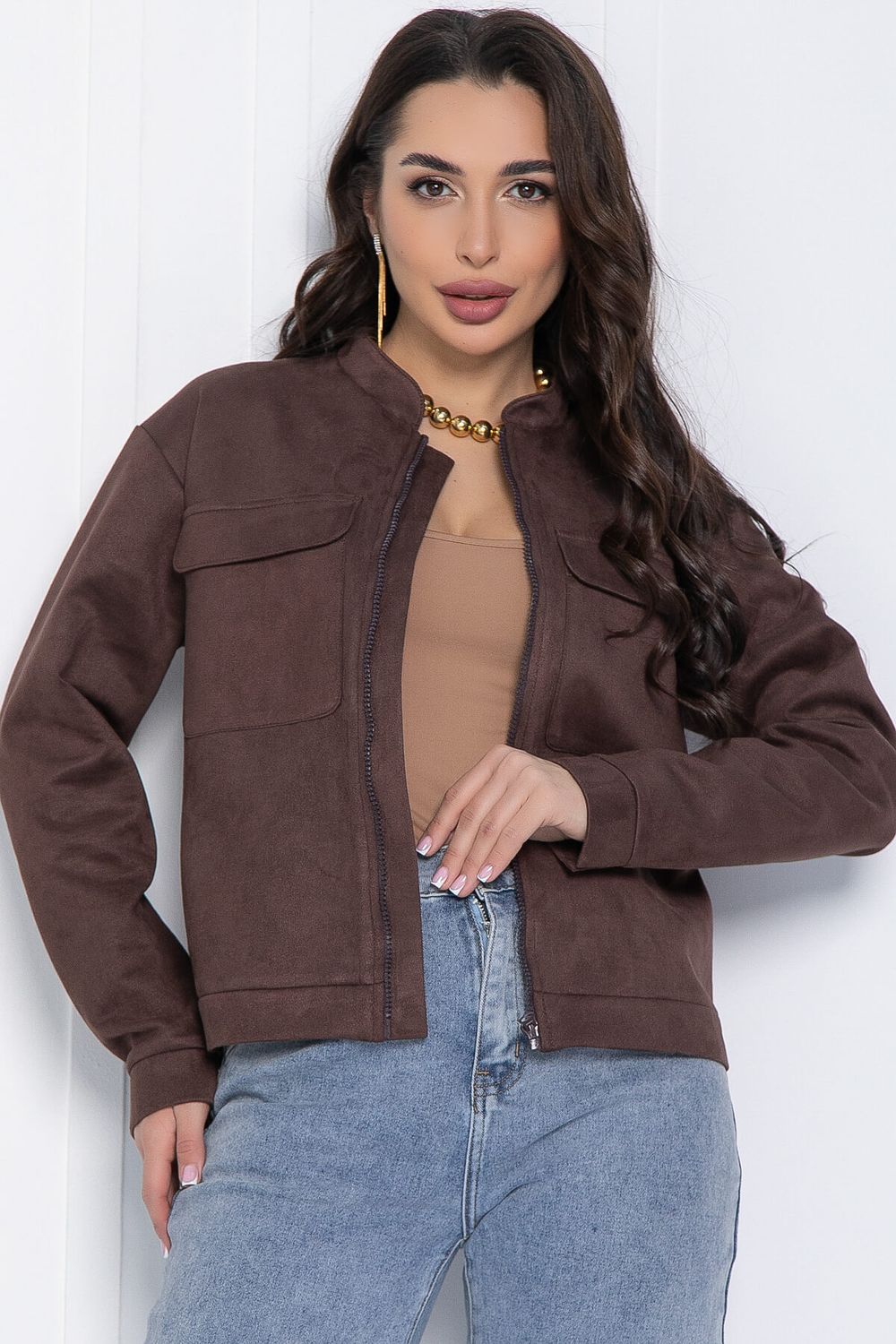 Бомбер Александра (шоколадный) Б12495-2 LT Collection