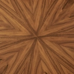 Стол Bradex Home Liverpool диам.110см, шпон орех лучевой набор, с хромированными ножками