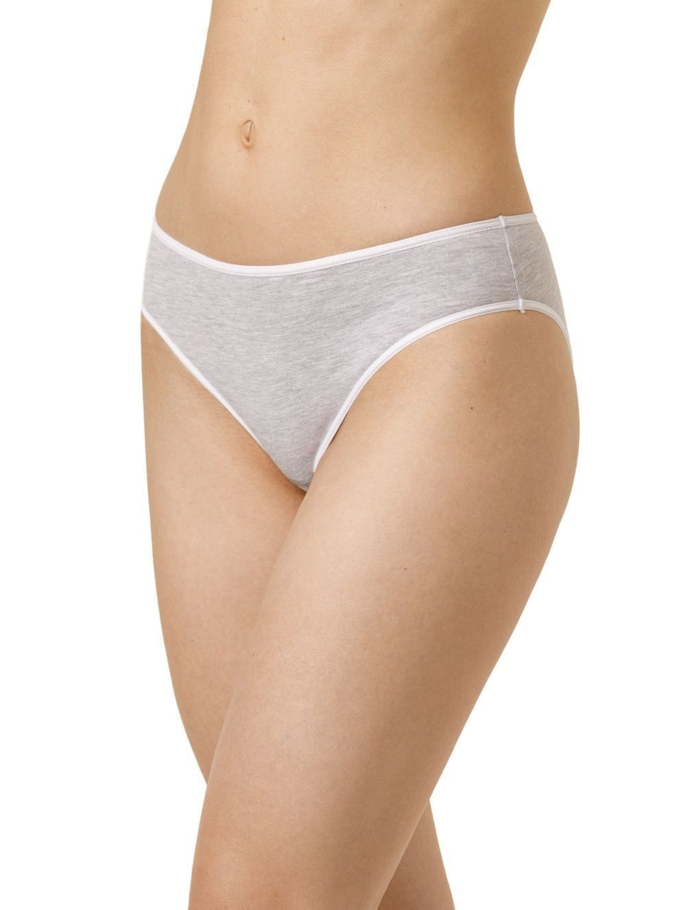 Серые хлопковые трусики-слипы (Размер: 52) (Цвет: серый)