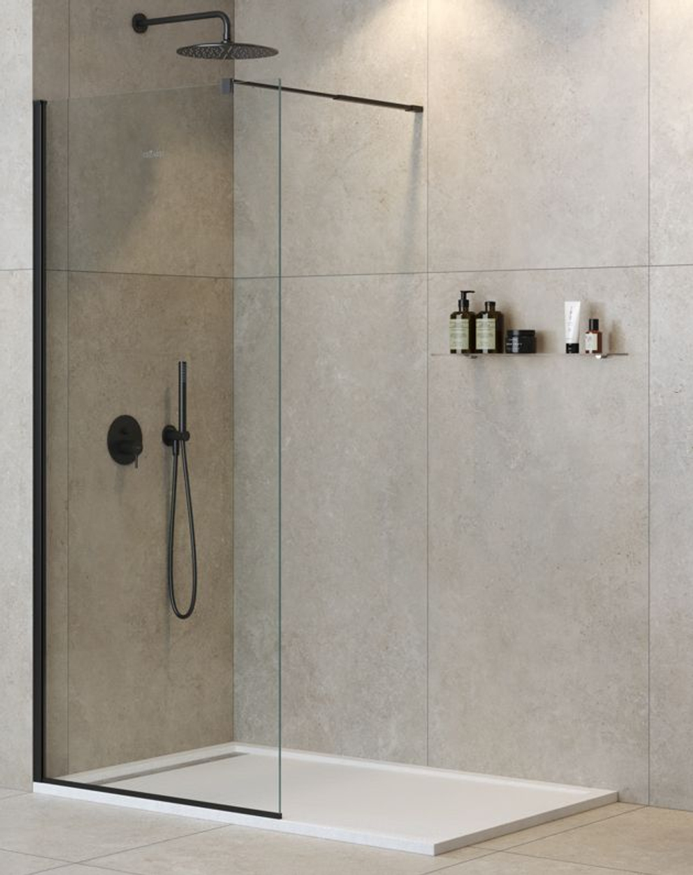 Душевая перегородка Cezares LIBERTA-L-1-120-C-NERO