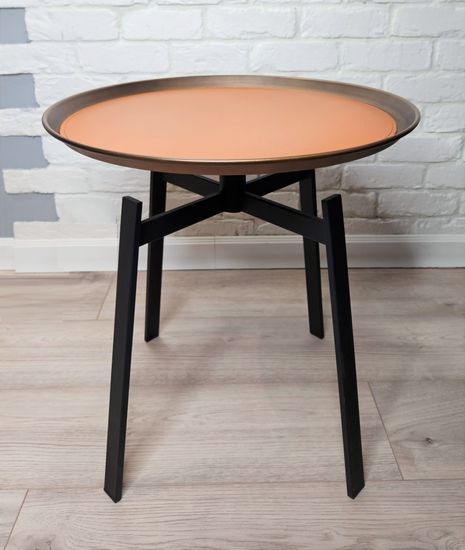 Стол кофейный Husk leather plate