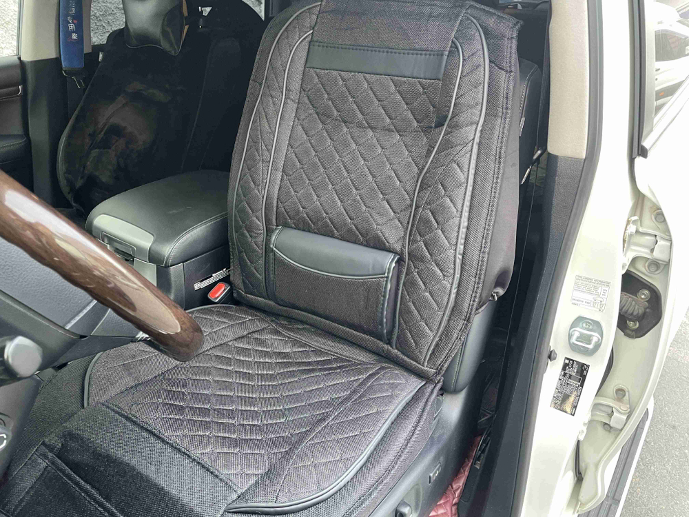 Комфорт (Черный) / Чехол для переднего сиденья с подголовником, универсальный, без комплекта, серия: а-комфорт, (за 1 шт.) =