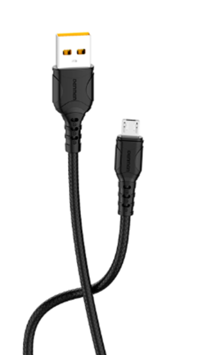 Кабель DENMEN D06L USB-Lightning 2.4A 1м PVC Black