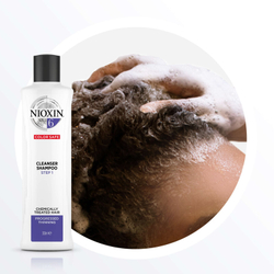 Nioxin System 6 Color Safe Cleanser Shampoo - очищающий шампунь для обесцвеченных волос /   300  ml  / GTIN 8005610494791