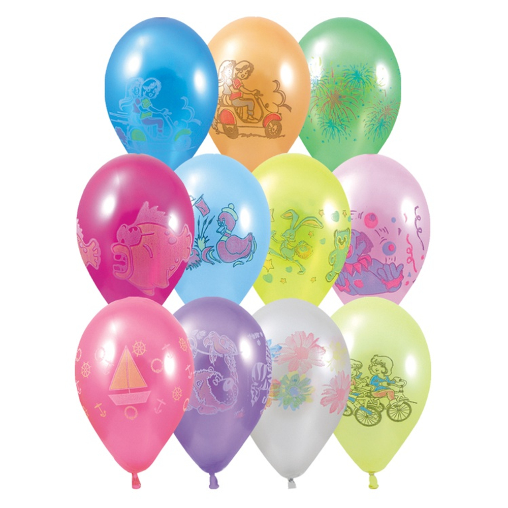 Шар латексный 30см металлик (Ассорти)