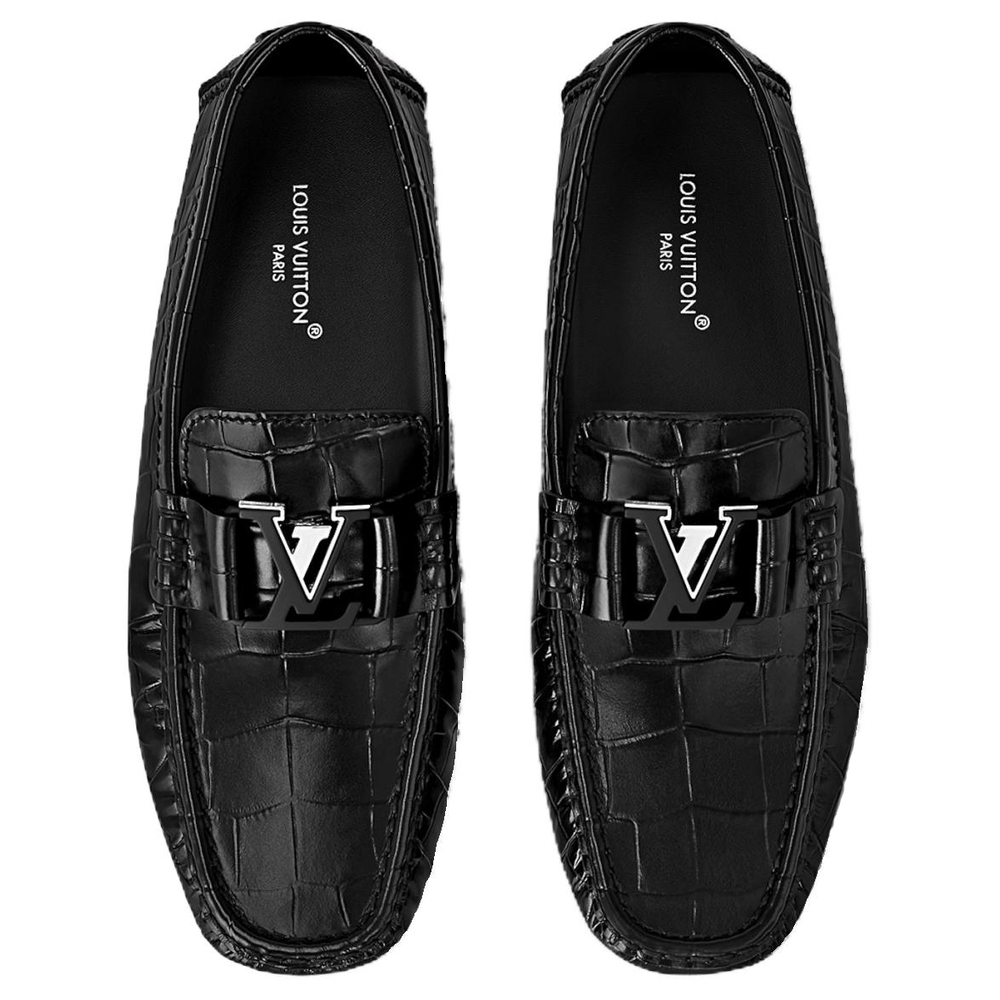 LOUIS VUITTON Monte Carlo Gommino Loafers Men"s Black