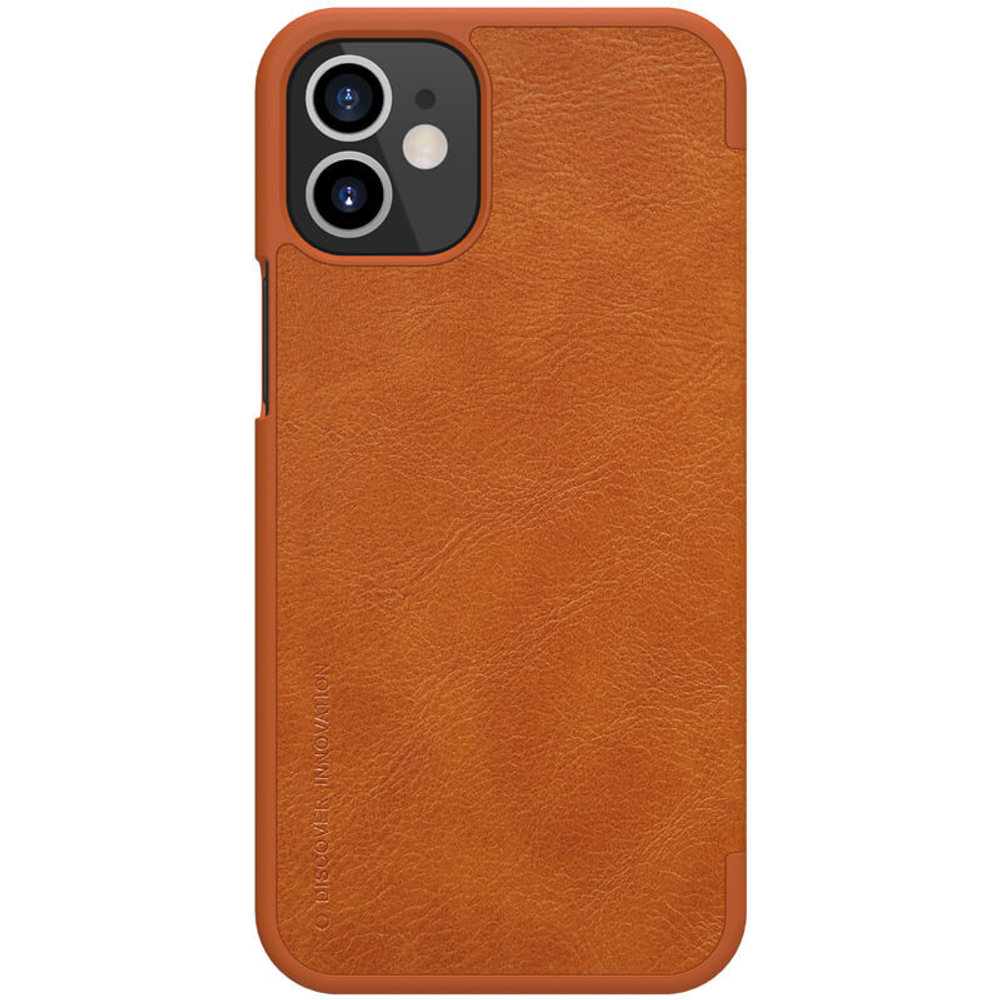 Кожаный чехол-книжка Nillkin Leather Qin для iPhone 12 Mini