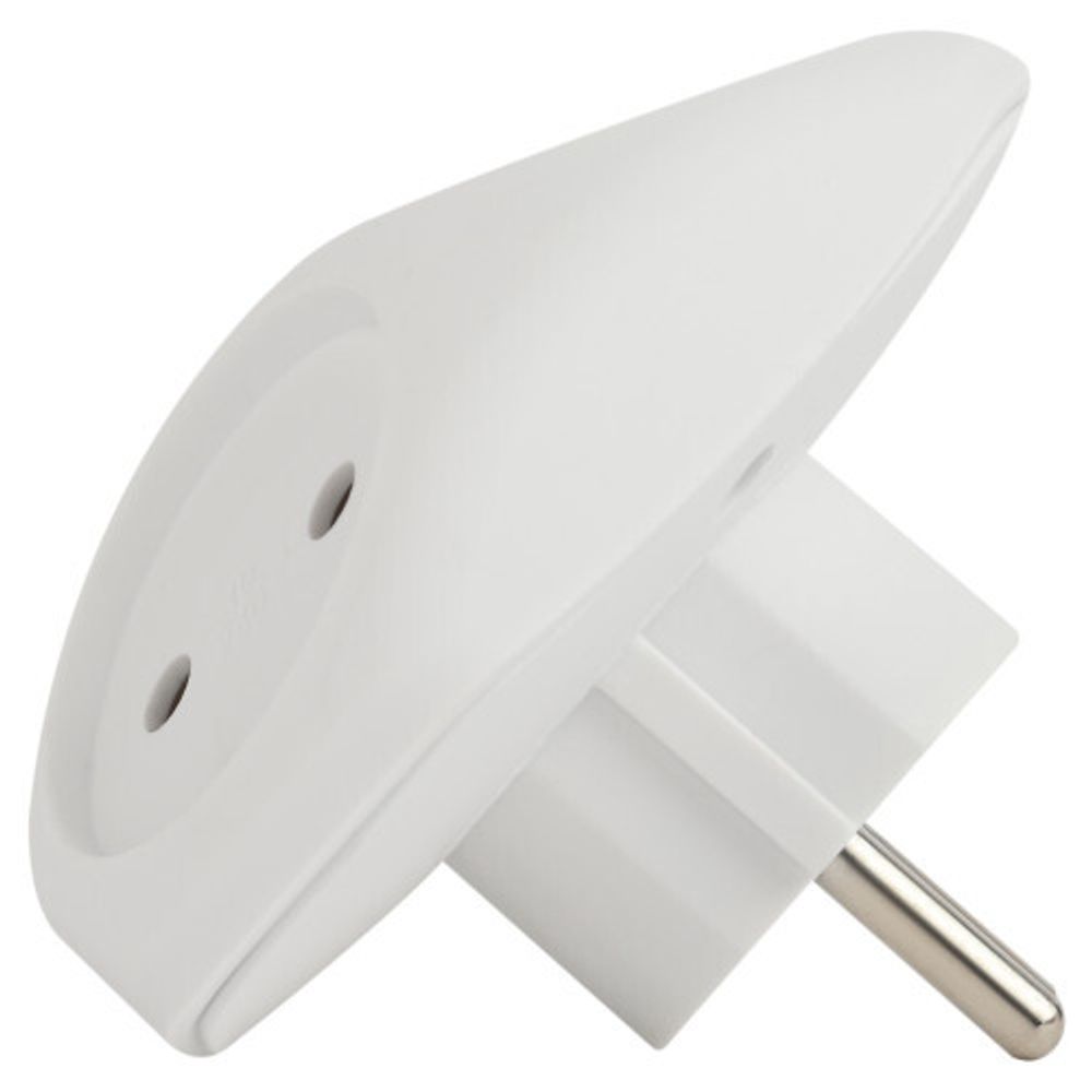 Разветвитель электрический ЭРА SPx-3-W на 3 розетки без заземления 10А белый