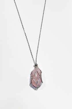 Авоська-подвеска для кристаллов серебристая M