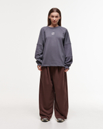 Baggy Trousers LOGO French Roast