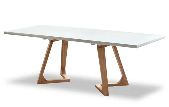 Стол раздвижной Manor, 160-220x90 см, белый лак