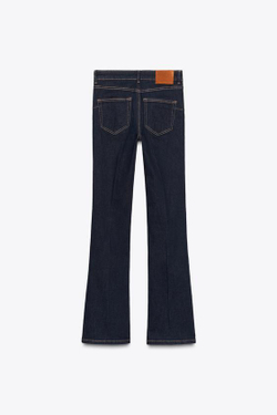 ZARA ДЖИНСЫ BOOTCUT С ВЫСОКОЙ ПОСАДКОЙ — ZW COLLECTION, СИНИЙ