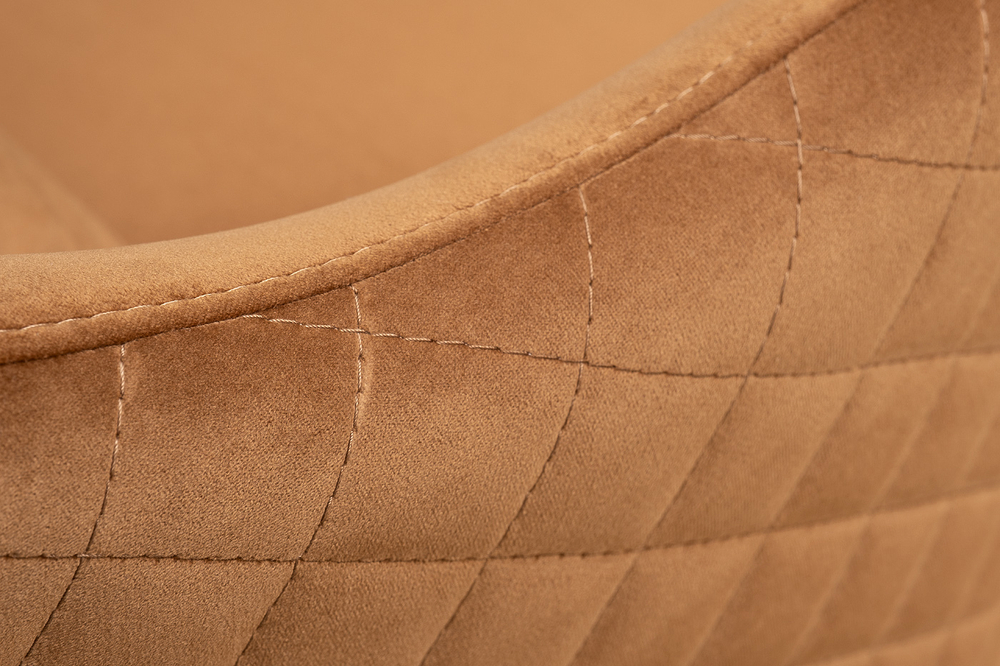 Кресло вращающееся велюровое 70х77х80см Garda Decor Verona коричневое