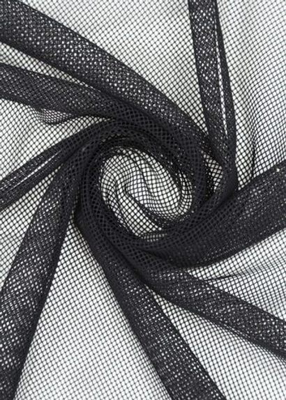 Сетка эластичная черная КРУПНАЯ ЯЧЕЙКА метражом