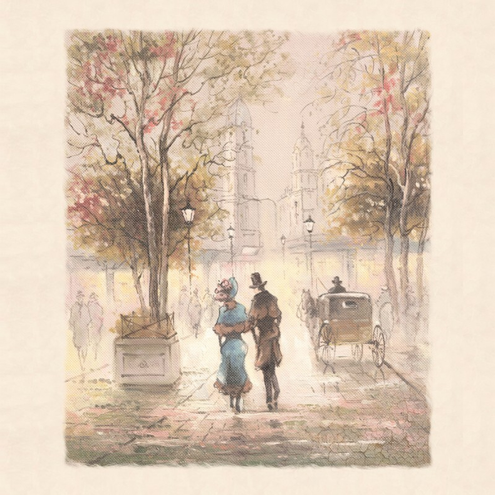 Панель ПВХ ВЕК фотопечать 3D матовые Бульвар - Монпарнас 2700х250 мм