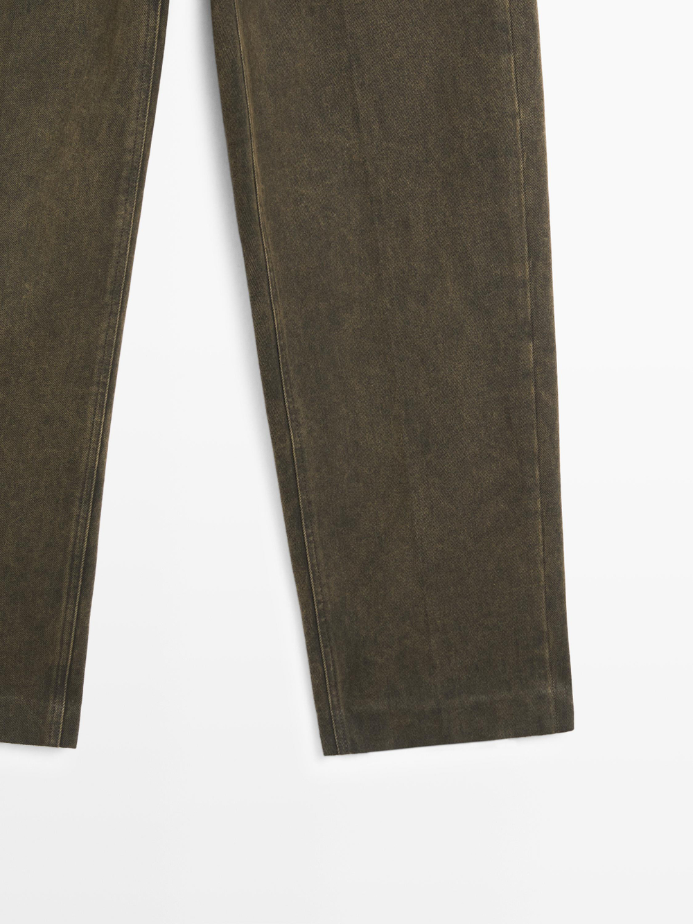 Massimo Dutti Джинсы свободного кроя со средней посадкой, темно-зеленый