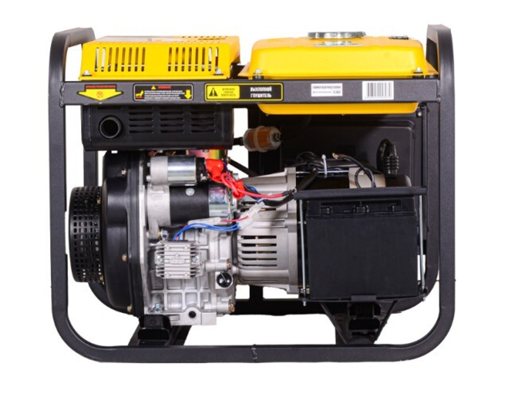 Генератор дизельный с воздушным охлаждением HUTER LDG 5000LX открытая 64/2/7