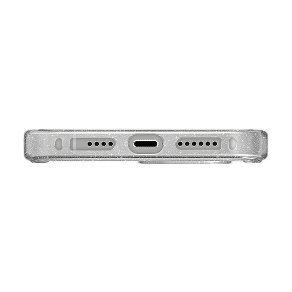 Чехол UNIQ Hybrid Lifepro Xtreme MagSafe для iPhone 15 6.1&quot; прозрачный с блестками (Lucent) (IP6.1(2023)-LPRXMLUC)