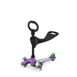 Самокат Mini Micro 3 в 1 Limpopo Сиреневый LED с рюкзаком неон горох