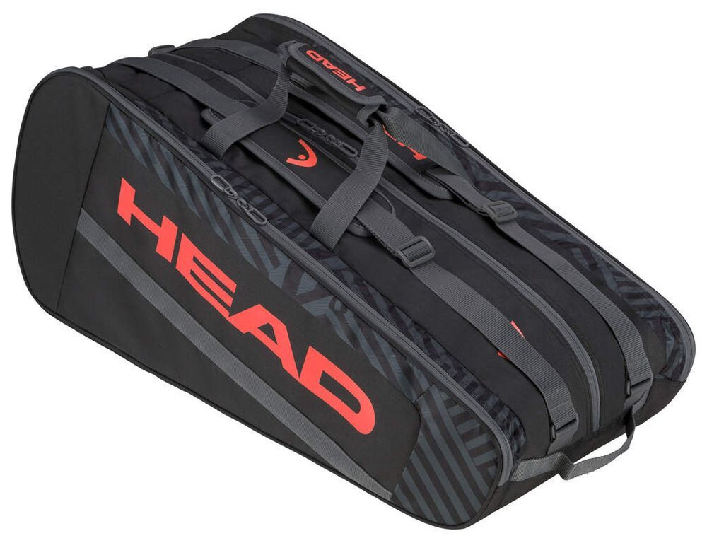 Сумка теннисная Head Base Racquet Bag L - black/orange