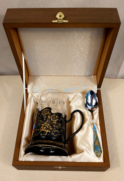 Чайный набор "Иван-царевич и жар-птица" (Ручная роспись Палех)