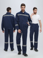 Костюм Лигор-1 СОП (тк.Смесовая,210) брюки, т.синий