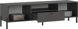 Тумба ТВ Оливия (малая) (металл), Графит, Графит глянец