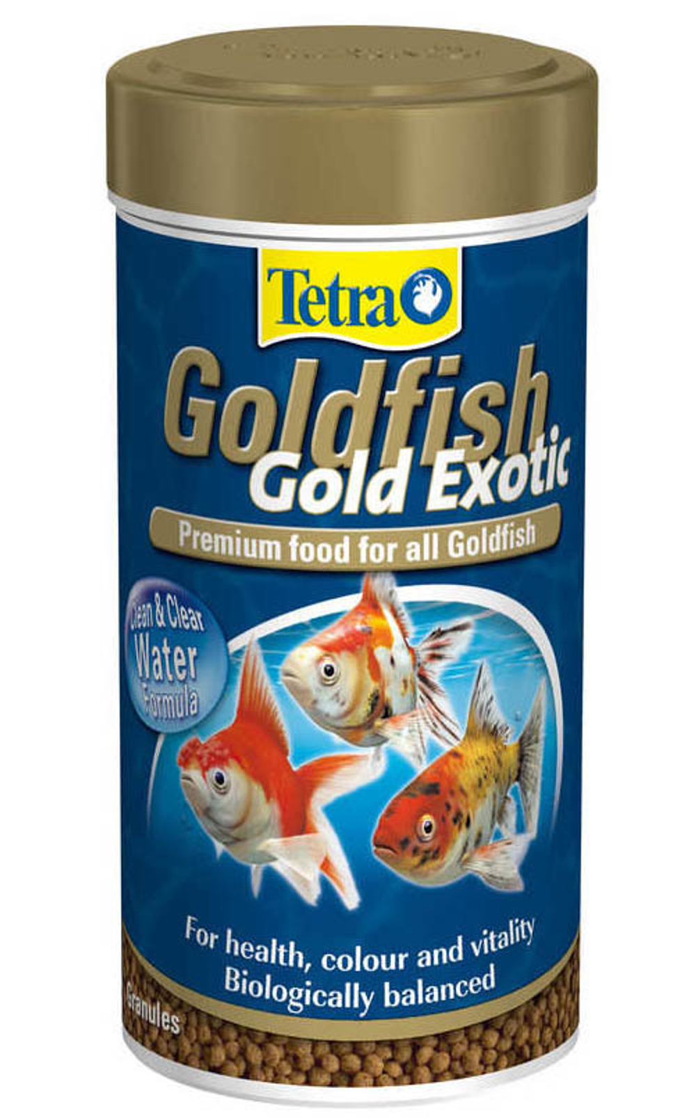 Корм для рыб TetraGoldfish Gold Exotic, корм с зародышами пшеницы д/золотых рыб 250мл