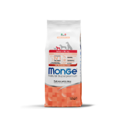 Сухой корм Monge Dog Speciality Line Monoprotein для щенков мелких пород, из лосося с рисом 7,5 кг