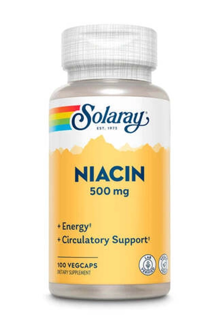 Niacin 500 мг 100 капсул Solaray