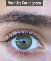 Зеленые линзы c окантовкой на 12 мес. Marquise Suella green для светлых глаз