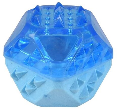 Охлаждающая игрушка "Снежный шар" 7,7 см, ТПР, голубой, Flamingo