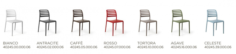 Стул пластиковый Nardi Costa Bistrot, антрацит