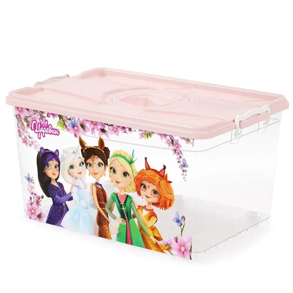 Контейнер Царевны 50л с крышкой (комплект 5 шт)