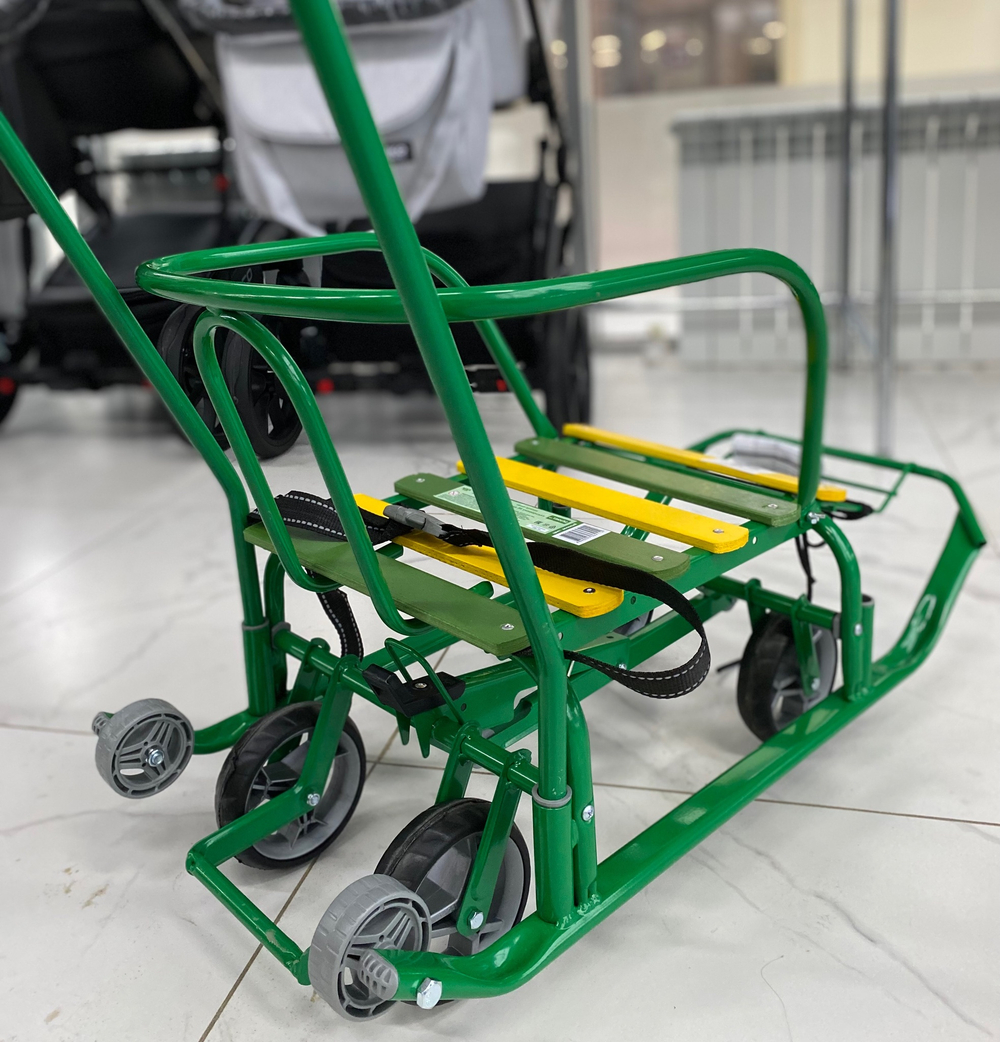 Санки детские «Тимка 3К универсал» зеленый (арт. Т3КУ/З2)