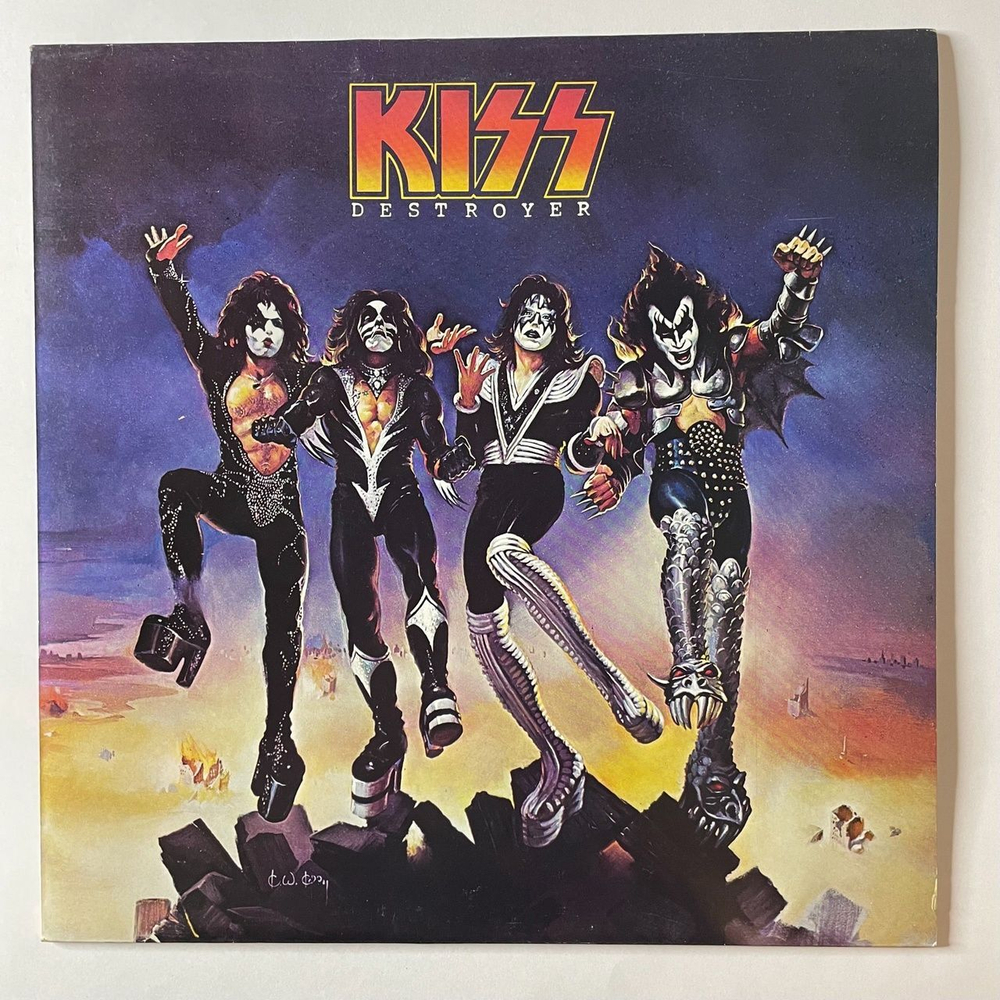 Винтажная виниловая пластинка LP Kiss Destroyer (UK 1983) Detroit Rock City