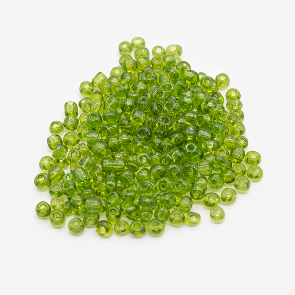 Бисер крафтовый, 4мм, прозрачный, оттенок №187 "Spring Grass"