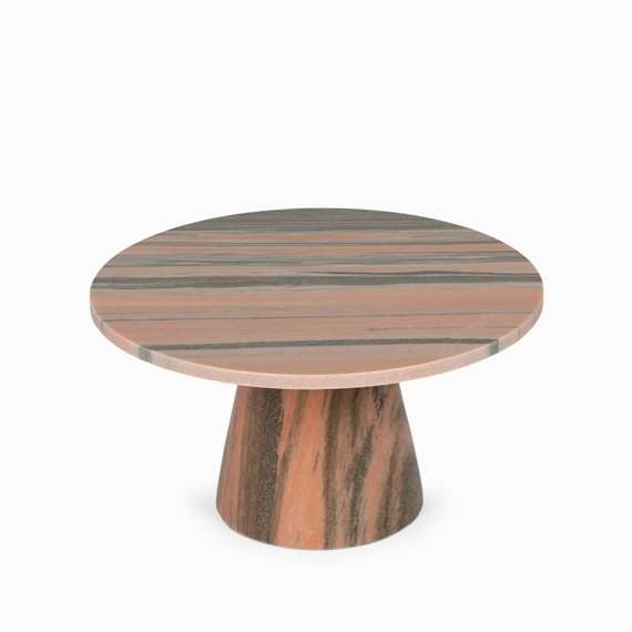 Кофейный стол Flick Ø56х30 см, розовый мрамор