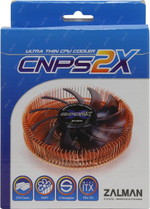 Кулер для проц ZALMAN CNPS2X 4пин, 775/1155/AM2/AM3/FM1, 17.4-22.7дБ, 1500-2600 об/мин, Cu+Al+т.тр.