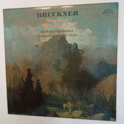 Винтажная виниловая пластинка LP Bruckner Антон Брукнер, Kocian Quartet, String Quintet (Чехословакия 1986)