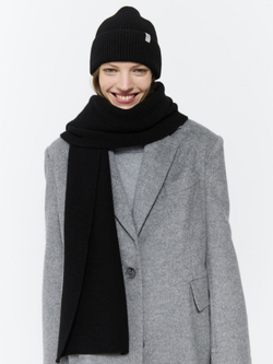 Шарф из объемной шерсти