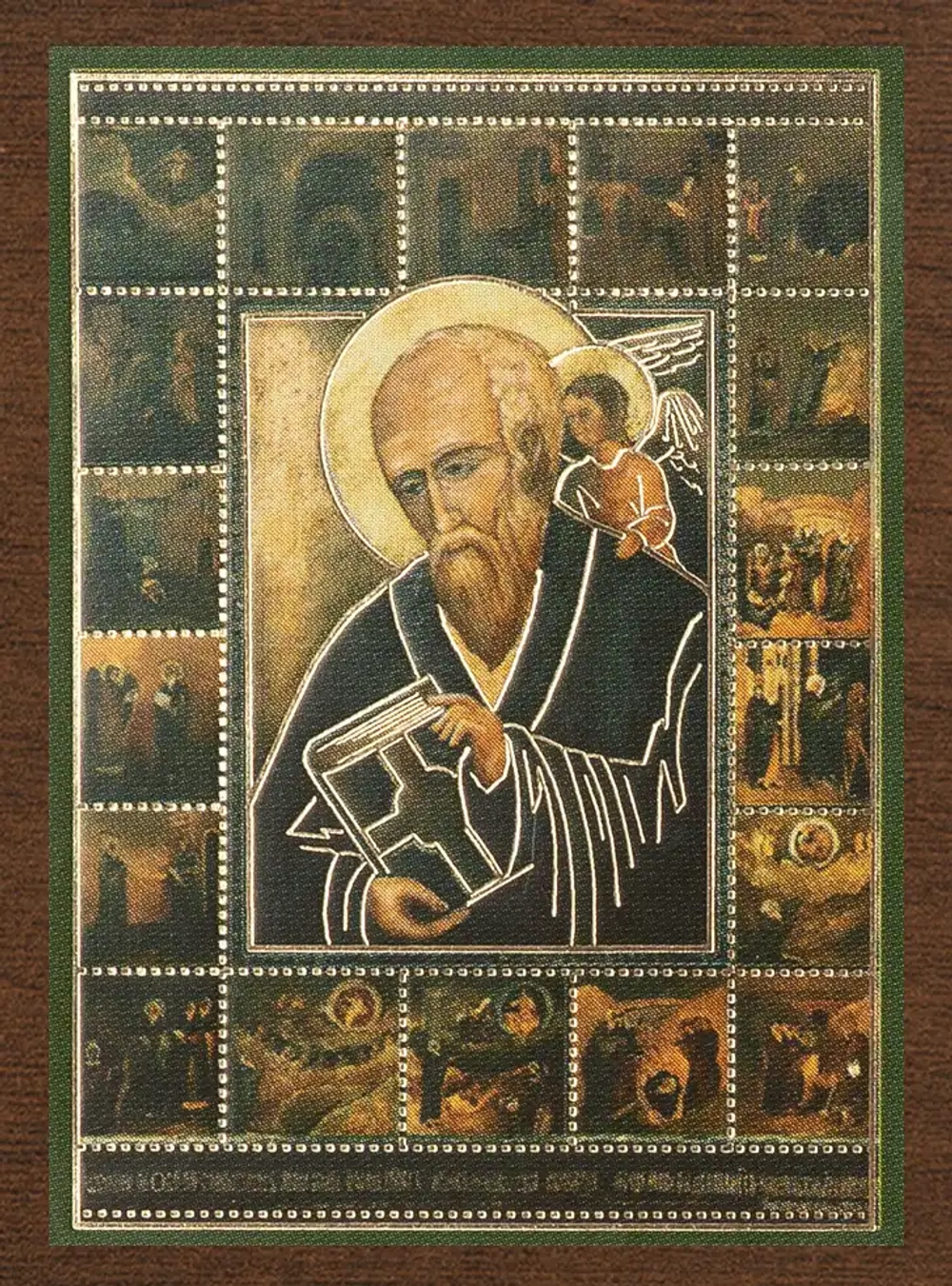 Икона "Иоанн Богослов" 4х6 на МДФ-6