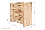 Комод Альба 4 ящика