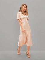 Платье комбинация шелковое с крылышками