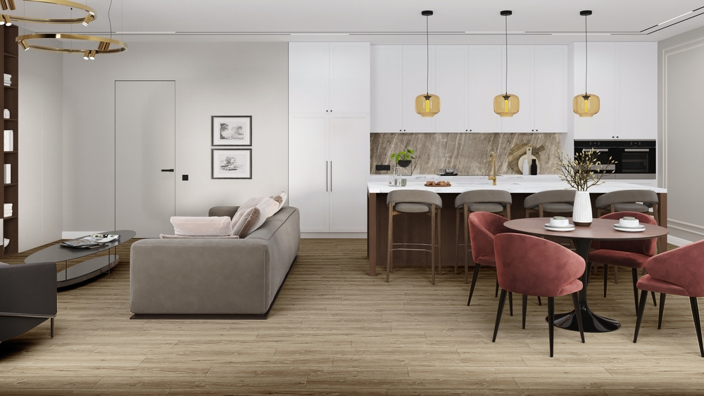 LVT-плитка Damy Floor 248-8-LVT Дуб Имбирный