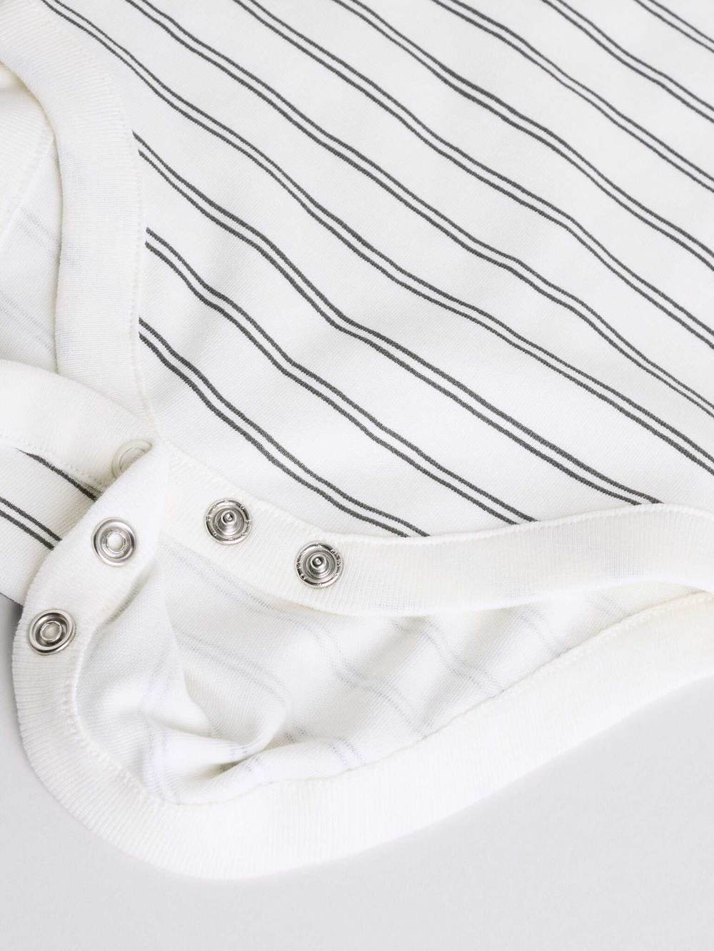 Боди с коротким рукавом для малышей Next E57-519, 5 шт., Белый, Темно-серый, Молочный