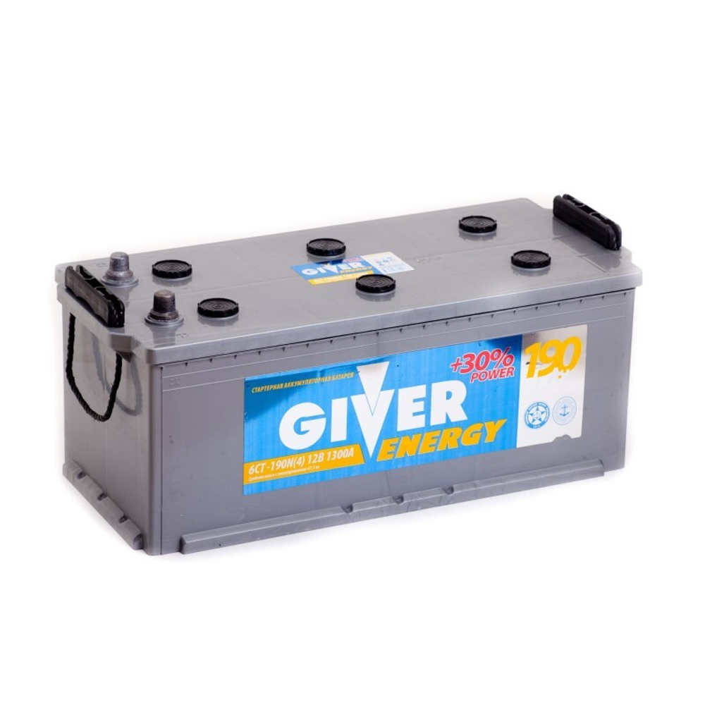 АКБ 6СТ-190 GIVER ENERGY узкий.рос. болт