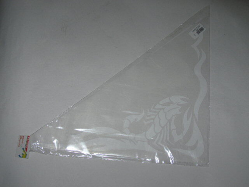 Наклейка уголки на форточку  Скорпион  (2*440х440) плоттер белый (A-STICKER)