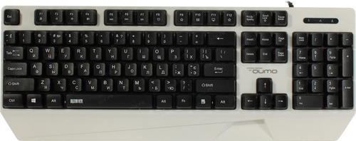 Клавиатура QUMO Twins K68 <USB> 104КЛ,  подсветка  клавиш <33351>